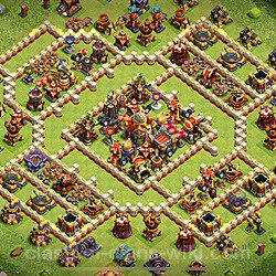 Base plan (layout), Town Hall Level 16 for trophies (defense) (#2975)