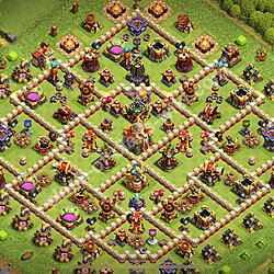Base plan (layout), Town Hall Level 16 for trophies (defense) (#3234)