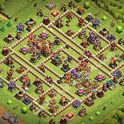 Base plan (layout), Town Hall Level 16 for trophies (defense) (#3431)