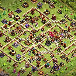 Base plan (layout), Town Hall Level 16 for trophies (defense) (#3715)