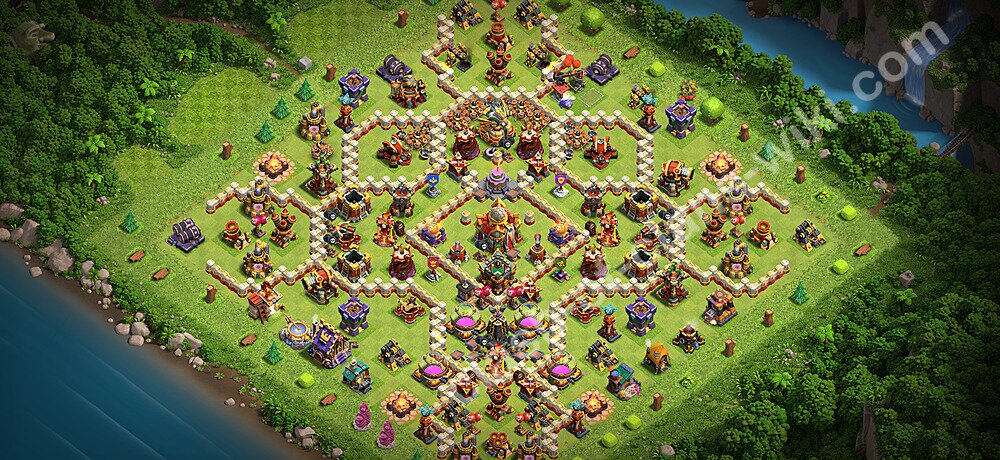Base Anti Bintang 2 TH16 dengan Link, Anti Segalanya, Salin Desain Base Balai Kota 16 2026, #1732