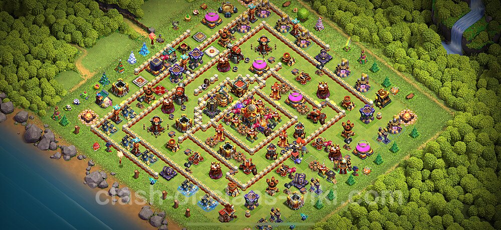 Anti Everything TH16 Base Plan with Link, Copy Town Hall 16 Design 2024, #2182