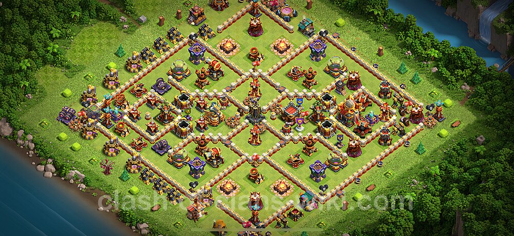Anti Everything TH16 Base Plan with Link, Copy Town Hall 16 Design 2025, #2963
