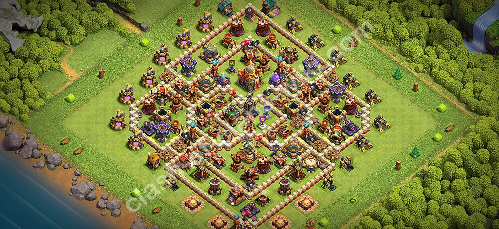 Base Trofi TH16 dengan Link, Salin Desain Base Balai Kota 16 2026, #3255