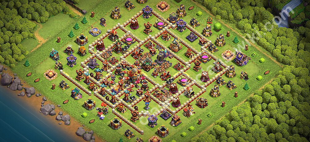 Full Upgrade TH16 Base Plan with Link, Anti Everything, Copy Town Hall 16 Max Levels Design 2026, #3527