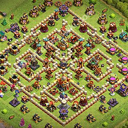 Tata letak base, Balai Kota Level 16 untuk farming (#3014)