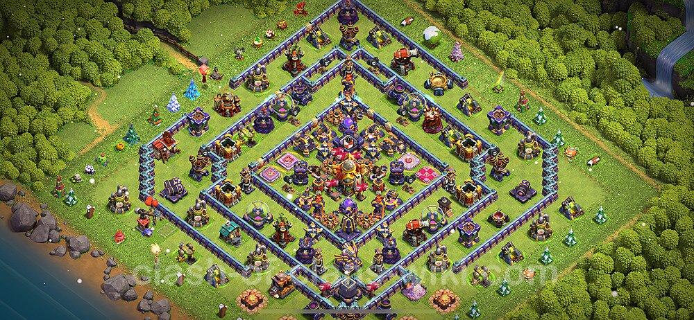 Base plan TH16 (design / layout) with Link, Anti 2 Stars, Hybrid for Farming 2024, #1489
