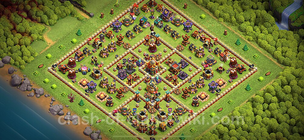 Base plan TH16 (design / layout) with Link, Hybrid for Farming 2025, #2941