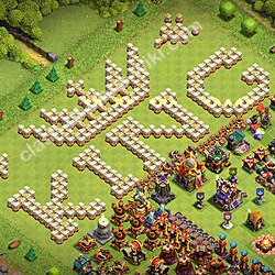 Base Troll TH16 dengan Link, Salin Tata Letak Seni Lucu Balai Kota 16 2026, #2656
