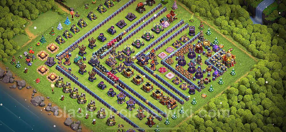 Die Troll Base RH16 + Link 2024 - COC Rathaus Level 16 Funny Troll Base, #1505