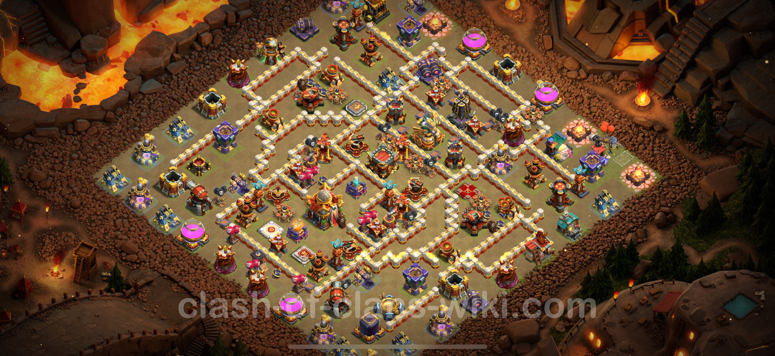 Best War Base Th With Link Anti Air Electro Dragon Town