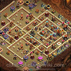 TH16 War Base Plan with Link, Anti Everything, Copy Town Hall 16 CWL Design, #1492