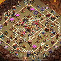 TH16 War Base Plan with Link, Anti Everything, Copy Town Hall 16 CWL Design, #1512