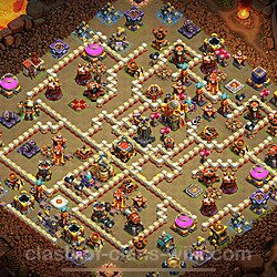 TH16 War Base Plan with Link, Anti Everything, Copy Town Hall 16 CWL Design, #1538