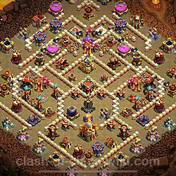 TH16 War Base Plan with Link, Anti Everything, Copy Town Hall 16 CWL Design, #1562