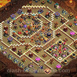 Diseño de aldea para Guerra Ayuntamiento 16 Copiar - COC TH16 Perfecta Distribucion + Enlace, #1573