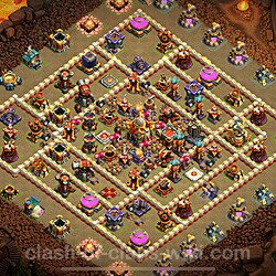 TH16 Anti 2 Stars War Base Plan with Link, Copy Town Hall 16 CWL Design, #1612