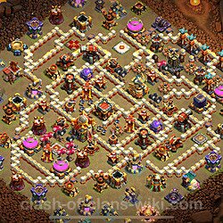 TH16 War Base Plan with Link, Copy Town Hall 16 CWL Design, #1614