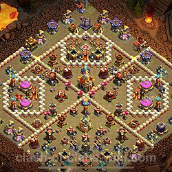 TH16 War Base Plan with Link, Copy Town Hall 16 CWL Design, #1818