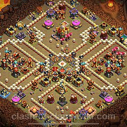 TH16 Anti 2 Stars War Base Plan with Link, Anti Everything, Copy Town Hall 16 CWL Design, #1821