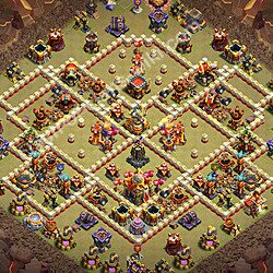 Base War TH16 dengan Link, Anti Segalanya, Salin Desain Liga Perang Klan (CWL) Balai Kota 16 2026, #2189