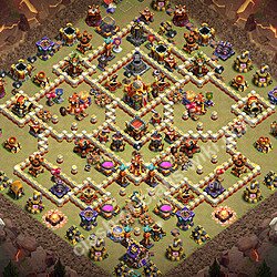 Base War TH16 dengan Link, Anti Segalanya, Salin Desain Liga Perang Klan (CWL) Balai Kota 16 2026, #2200