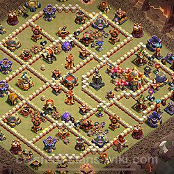 Base plan (layout), Town Hall Level 16 for clan wars (#2663)