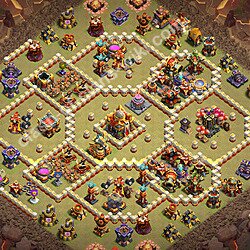 Base War TH16 dengan Link, Salin Desain Liga Perang Klan (CWL) Balai Kota 16 2026, #2665