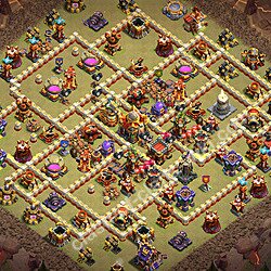 Base War TH16 dengan Link, Salin Desain Liga Perang Klan (CWL) Balai Kota 16 2026, #2793