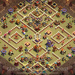 Diseño de aldea para Guerra Ayuntamiento 16 Copiar - COC TH16 Perfecta Distribucion + Enlace, #2903