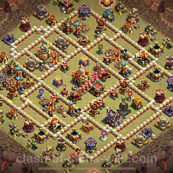 TH16 Anti 2 Stars War Base Plan with Link, Anti Everything, Copy Town Hall 16 CWL Design, #2908