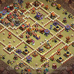 TH16 War Base Plan with Link, Anti Everything, Copy Town Hall 16 CWL Design 2026, #2951