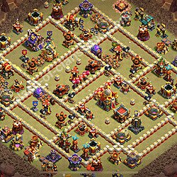 Die Base Rathaus LvL 16 für Clan Krieg (#3000)