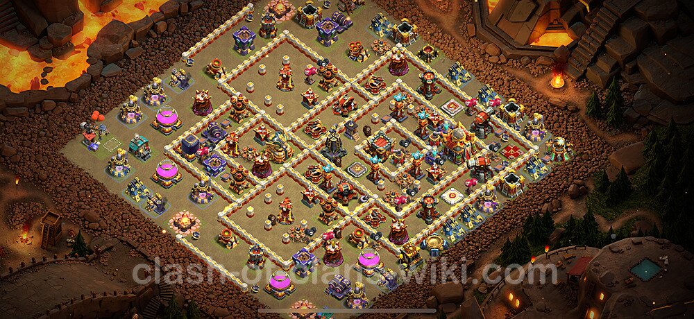 TH16 War Base Plan with Link, Anti Everything, Copy Town Hall 16 CWL Design 2024, #1492