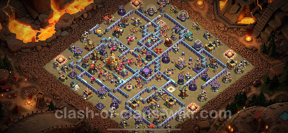 TH16 War Base Plan with Link, Copy Town Hall 16 CWL Design 2024, #1504