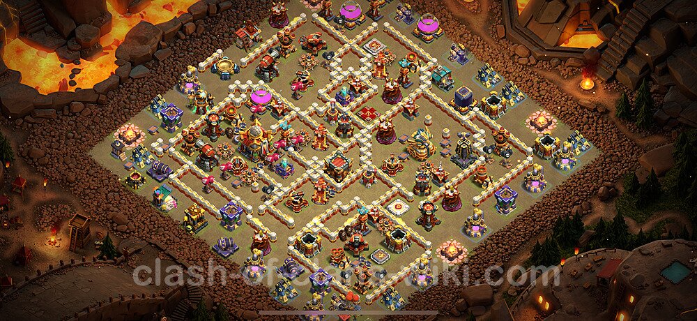 TH16 War Base Plan with Link, Copy Town Hall 16 CWL Design, #1504