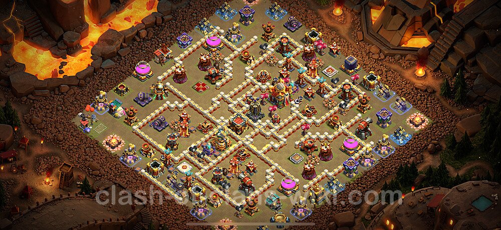 TH16 War Base Plan with Link, Anti Everything, Copy Town Hall 16 CWL Design 2025, #1538