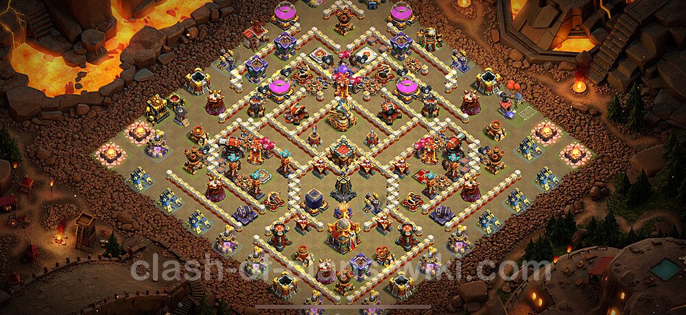 TH16 War Base Plan with Link, Anti Everything, Copy Town Hall 16 CWL Design 2024, #1562