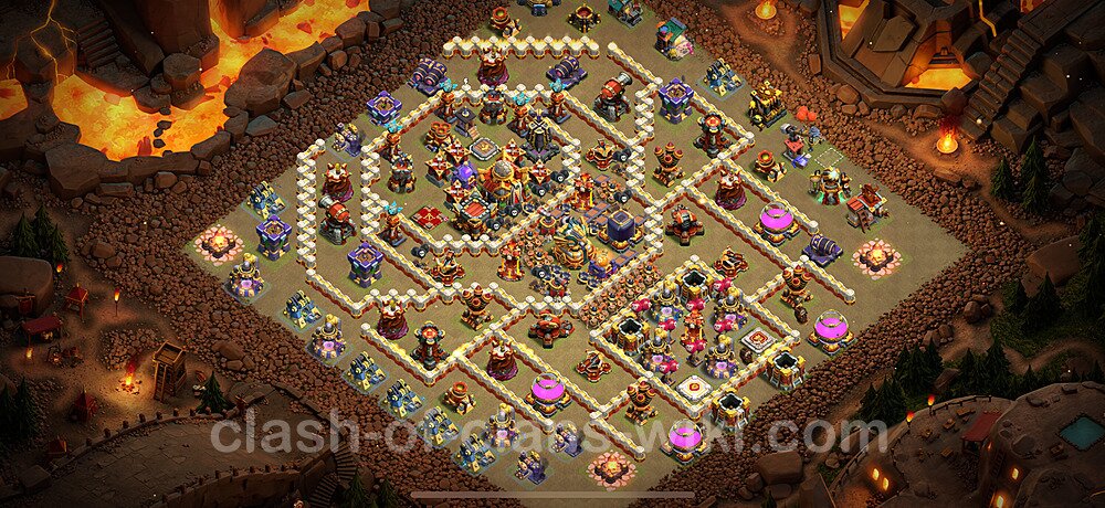 TH16 War Base Plan with Link, Copy Town Hall 16 CWL Design, #1573