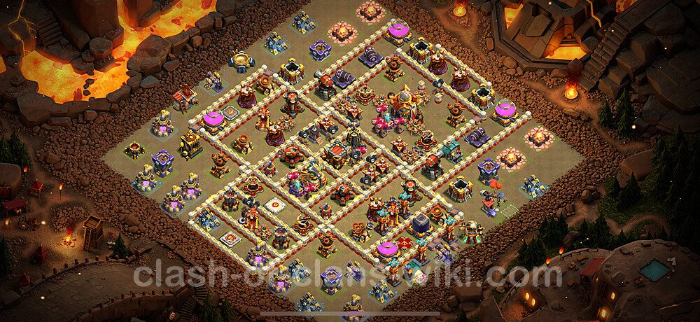 TH16 War Base Plan with Link, Anti Everything, Copy Town Hall 16 CWL Design 2024, #1611