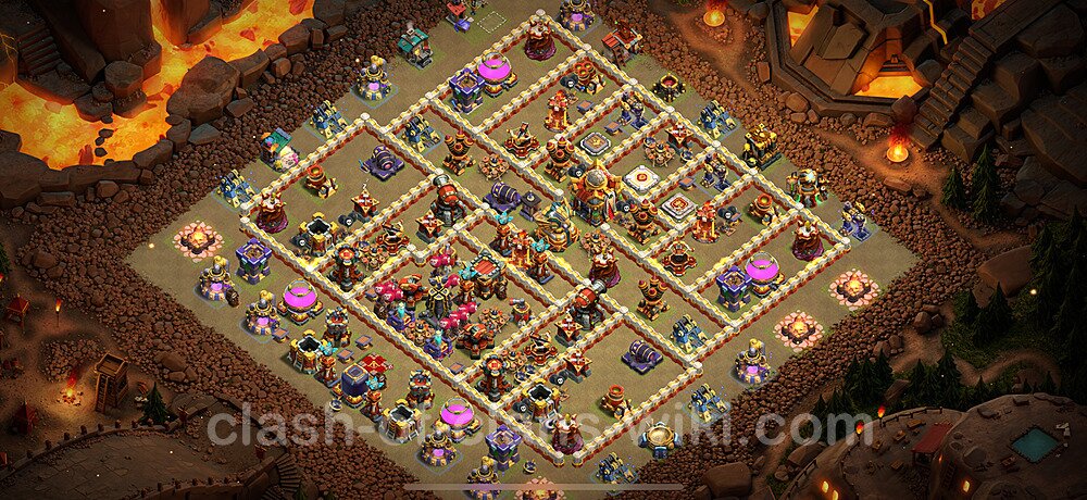 TH16 War Base Plan with Link, Copy Town Hall 16 CWL Design 2024, #1616