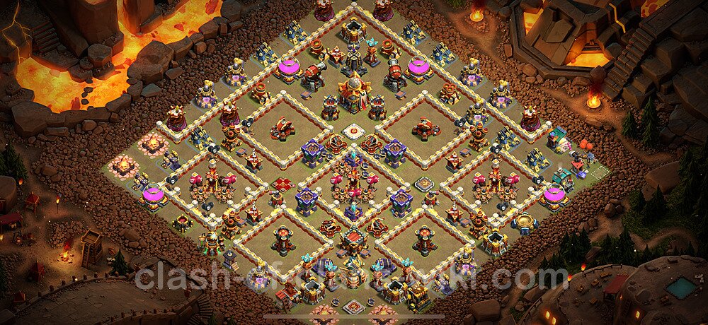 TH16 War Base Plan with Link, Anti Everything, Copy Town Hall 16 CWL Design 2024, #1816