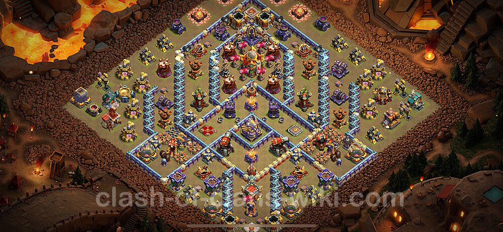 TH16 War Base Plan with Link, Copy Town Hall 16 CWL Design 2024, #1817