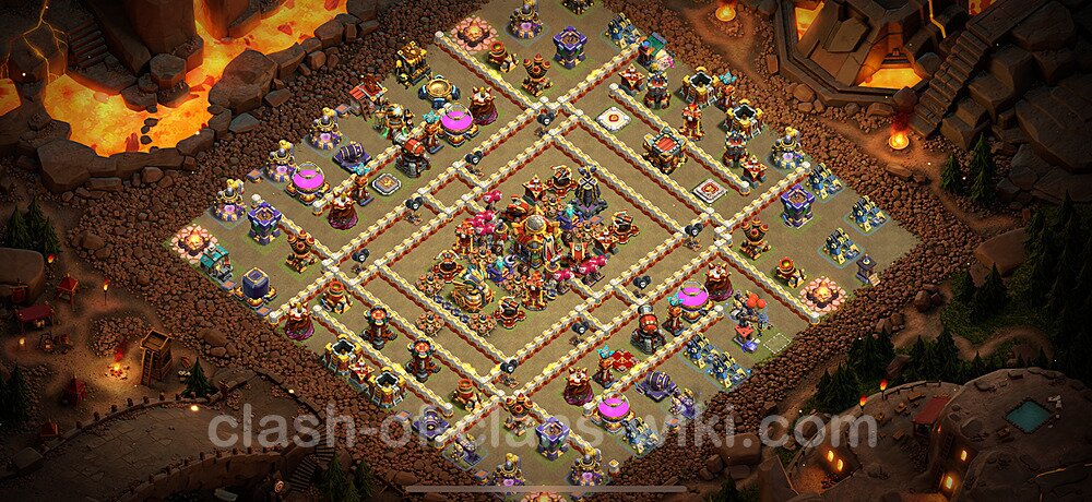 TH16 War Base Plan with Link, Copy Town Hall 16 CWL Design 2025, #1822