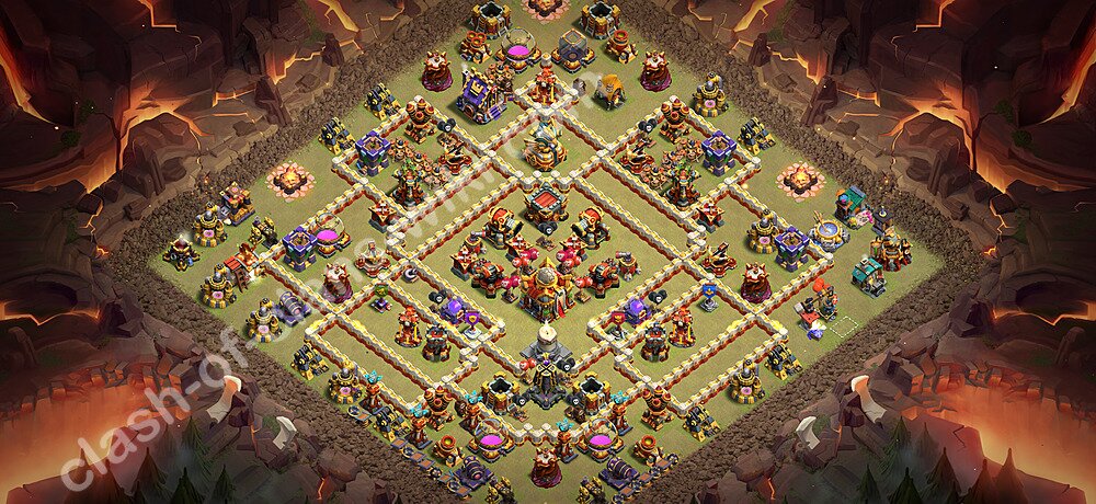 Base War Anti Bintang 2 TH16 dengan Link, Liga Legenda, Salin Desain Liga Perang Klan (CWL) Balai Kota 16 2026, #1873
