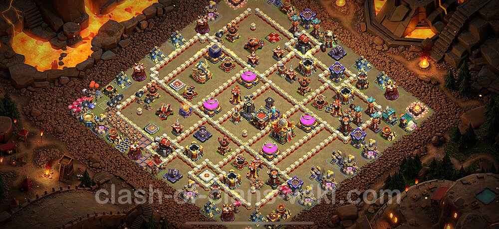 TH16 War Base Plan with Link, Anti Everything, Copy Town Hall 16 CWL Design 2024, #2181