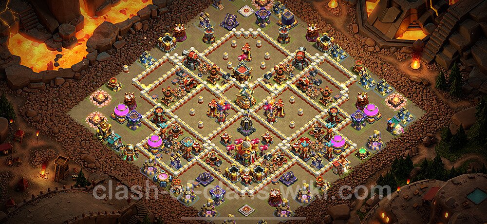 TH16 War Base Plan with Link, Anti Everything, Copy Town Hall 16 CWL Design 2024, #2189