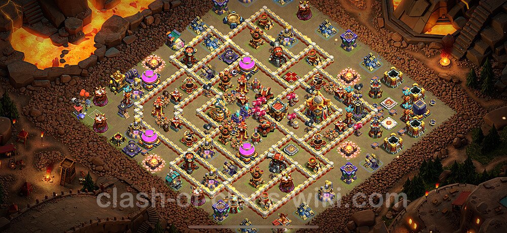 TH16 War Base Plan with Link, Anti Everything, Copy Town Hall 16 CWL Design 2024, #2195