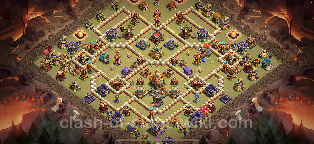 TH16 War Base Plan with Link, Anti 2 Stars, Copy Town Hall 16 CWL Design 2025, #2659