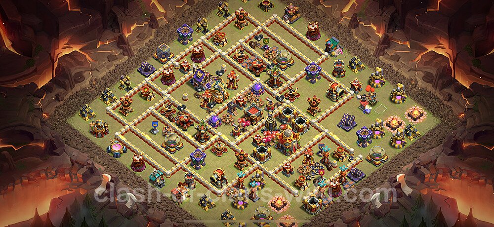 TH16 War Base Plan with Link, Legend League, Anti Everything, Copy Town Hall 16 CWL Design 2025, #2790